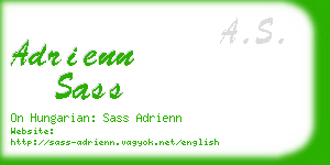 adrienn sass business card